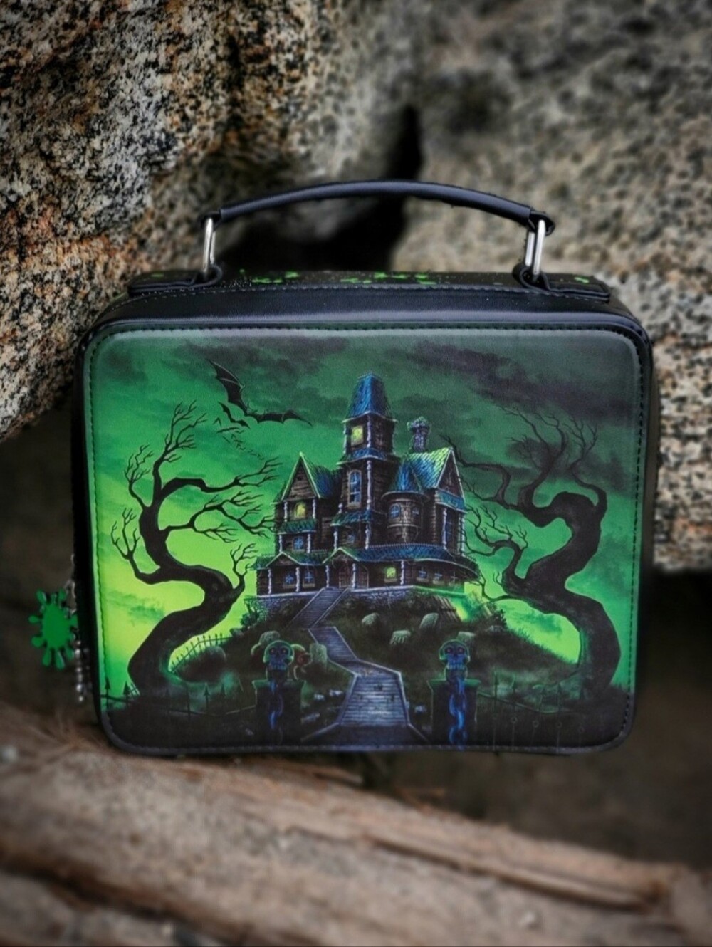 Haunted Mansion Goosebumps Lunchbag/Handbag – Green Gothic Home Art